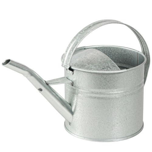 Product Watering Can Metal Decoration Vintage Silver 30×13×14cm 1.25l