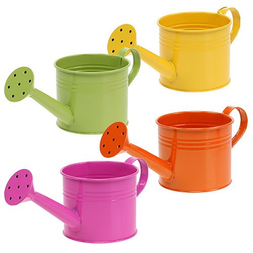 Floristik24 Watering can Mix Ø11cm H9.5cm 8pcs