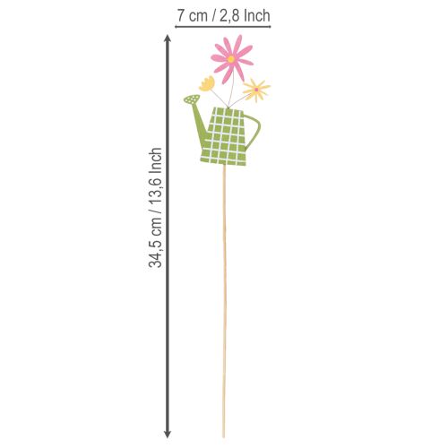 Product Watering can decorations for springtime decoration in the garden or flower pots (12 pieces)