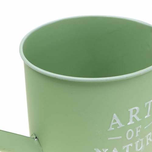 Product Flowerpot watering can mint green zinc Ø16.5cm H17cm