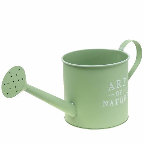 Floristik24 Flower pot watering can mint green zinc Ø16.5cm H17cm