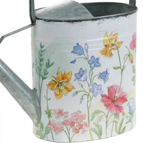 Floristik24 Decorative watering can metal, metal jug flowers vintage L35cm H31cm