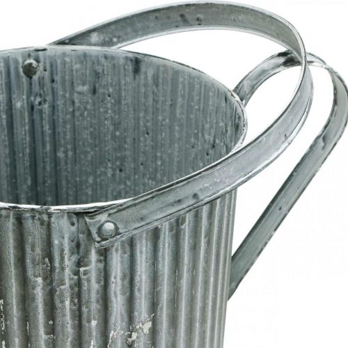 Floristik24 Watering can for planting, decorative metal can, planter Ø19.5cm