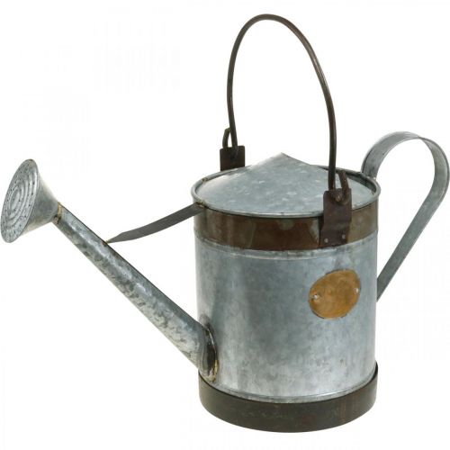 Decorative watering can metal planter retro look hanging basket 58×23×32cm