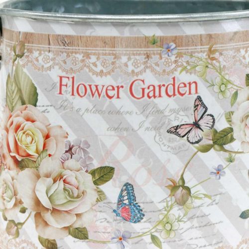 Floristik24 Decorative watering can metal planter pot summer decoration H15.5cm