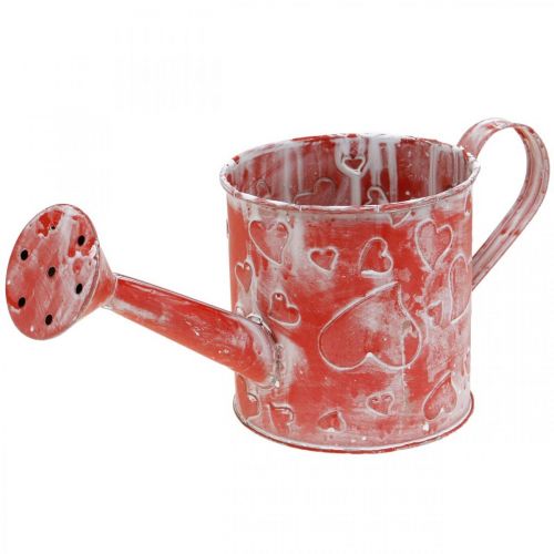 Floristik24 Watering can heart pattern, Mother&#39;s Day, metal can, Valentine&#39;s Day Ø10.5cm