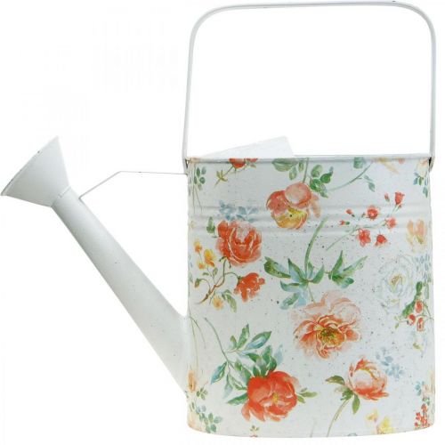 Product Decorative watering can metal vintage roses summer decoration garden H31.5cm