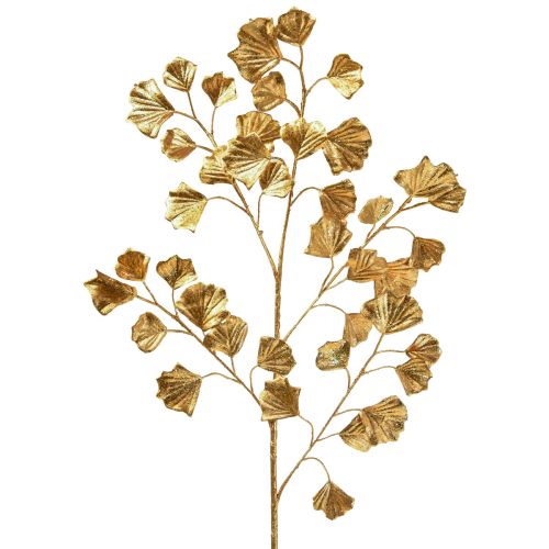Product Gingko branch decorative artificial plant bronze glitter 84cm