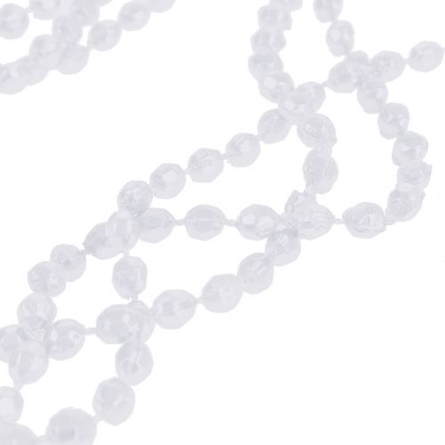 Floristik24 Christmas Tree Decoration Pearl Garland White 275cm