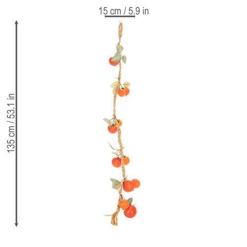 Product Artificial Tomato Garland, Decorative Vine, Lifelike Living Room Decor, 135cm