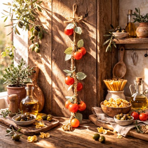 Product Artificial Tomato Garland, Decorative Vine, Lifelike Living Room Decor, 135cm