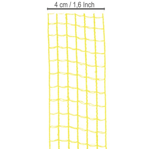 ProductName  
Yellow Mesh Ribbon 4.5 cm Wide for Decorative Crafting and Gift Wrapping  

ProductDescription  
```html
<h2>Versatile Yellow Mesh Ribbon for Home and Decorative Use</h2>  

<p>This bright yellow mesh ribbon is perfect for adding a splash of | Floristik24.co.uk