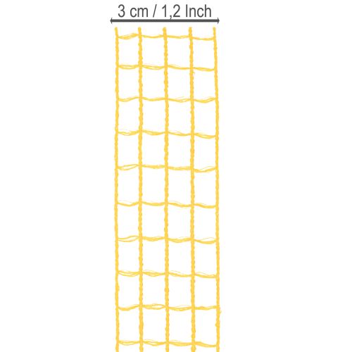 Coloured Mesh Craft Ribbons Set – 7 Rolls, 3cm x 10m, Assorted Colours | Floristik24.co.uk
