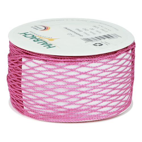 Product Mesh tape, grid tape, decorative tape, pink, wire-reinforced, 50mm, 10m