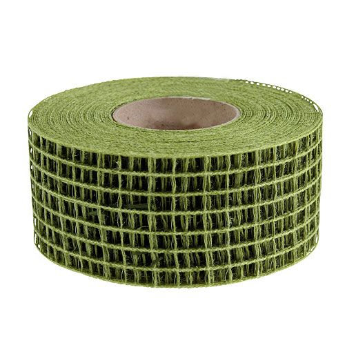 Floristik24 Mesh tape 4.5cm x 10m moss green