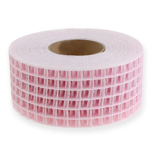Floristik24 Grid tape 4.5cm x 10m pink