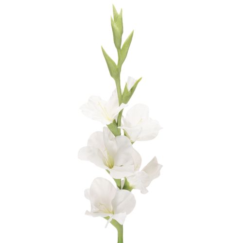 Artificial Gladiolus Long Stem for Vases 88cm White