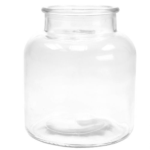 Floristik24 Glass vase Ø14cm H16,5cm