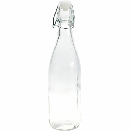 Floristik24 Decorative bottle, flip-top bottle, glass vase to fill, candle holder