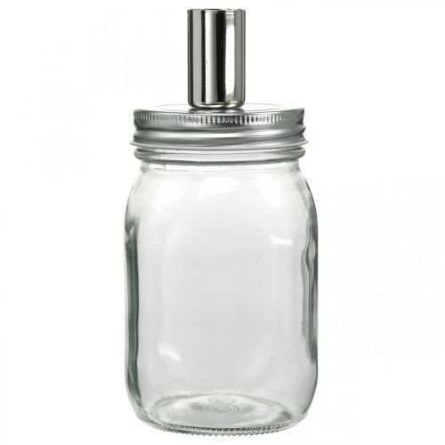 Product Decorative glass with candle holder candle decoration Ø8cm H17.5cm 4 pieces