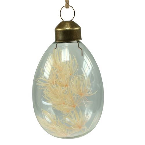 Floristik24 Glass Easter Eggs for Hanging Dried Flower Eggs 6cm 6 Pcs