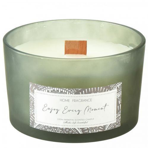 Floristik24 Scented candle in glass sage sandalwood chip Ø12.5cm H8cm