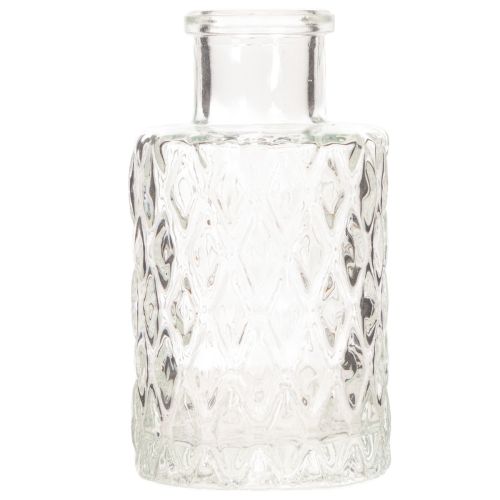 ProductName  
Set of 6 Mini Glass Vases with Diamond Pattern – Clear 9cm  

/ProductName  

ProductDescription  
<h2>Clear Mini Glass Vases for Home and Table Decoration</h2>  
<p>These mini glass vases with a diamond-patterned surface provide a stylish a | Floristik24.co.uk
