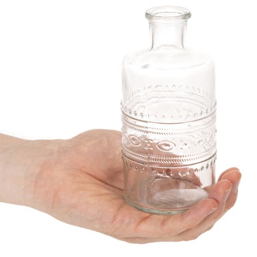 ProductName  
Set of 6 Clear Glass Cylindrical Decorative Vases with Pattern – 15cm  

ProductDescription  

<h2>Set of Clear Decorative Glass Vases for Stylish Home Decoration</h2>  

<p>These clear cylindrical glass vases with intricate patterns are a v | Floristik24.co.uk