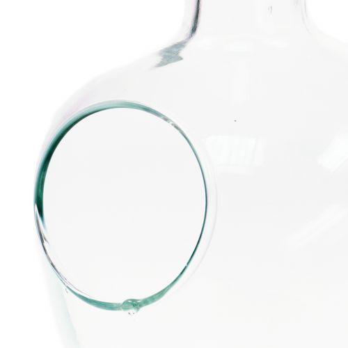 Floristik24 Glass bottle decorative vessel with cork Ø19cm H30cm