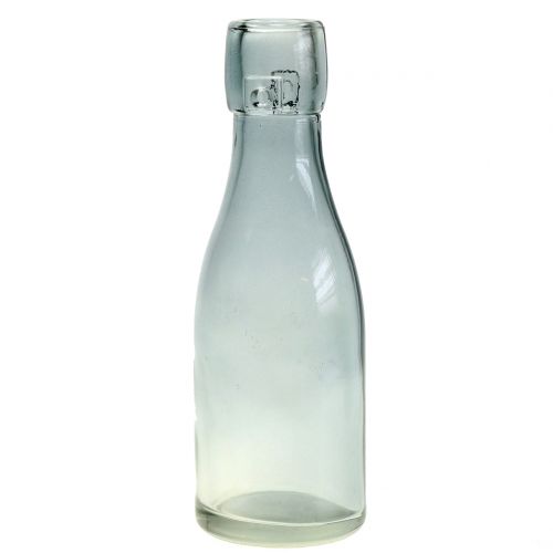 Product Glass bottle vase Ø5cm H16cm green / gray 6pcs
