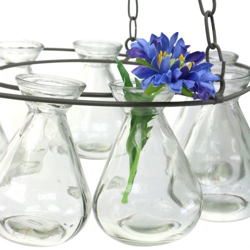 Floristik24 Hanging wreath with flower vases Ø24cm