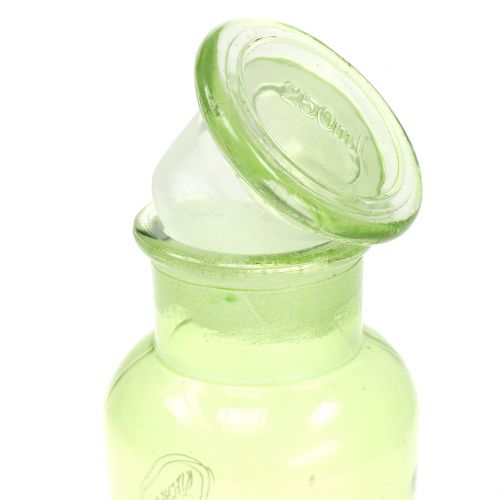 Floristik24 Deco glass bottle with closure 14cm 2pcs