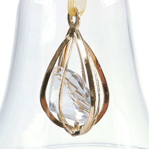 Product Bell jar Ø8cm H16cm with diamond 2pcs