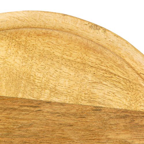 Product Glass dome on Wooden Plate Bell Dome Ø22cm H16,5cm