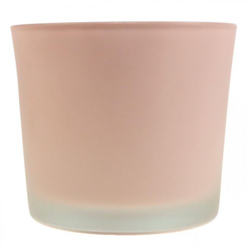 Product Flower pot glass planter pink glass tub Ø14.5cm H12.5cm