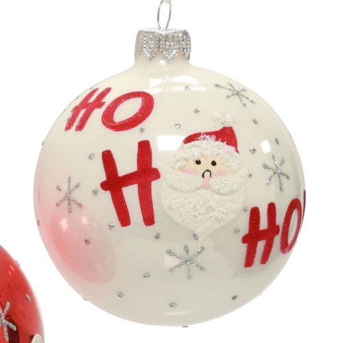 Floristik24 Christmas balls glass Christmas tree balls Santa Claus 6pcs