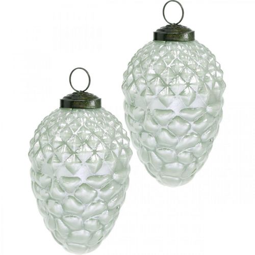 Floristik24 Tree decoration cones autumn fruits real glass antique look Ø7cm H11.5cm 6pcs