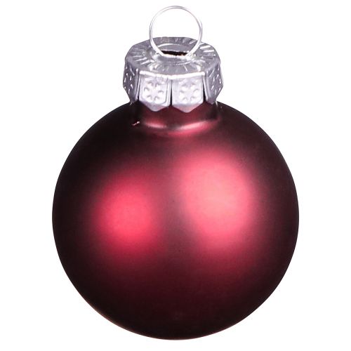 Floristik24 Glass balls Christmas in Bordeaux Mix Ø3cm 22 pcs