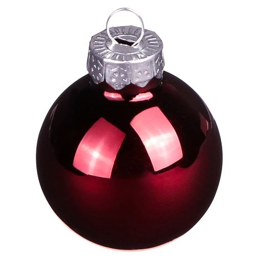 Product Glass balls Christmas in Bordeaux Mix Ø3cm 22 pcs