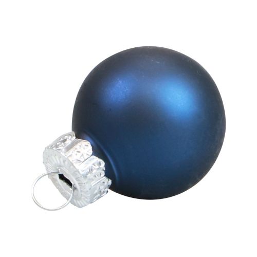 Product Mini Christmas balls glass blue glass balls Ø2.5cm 20pcs