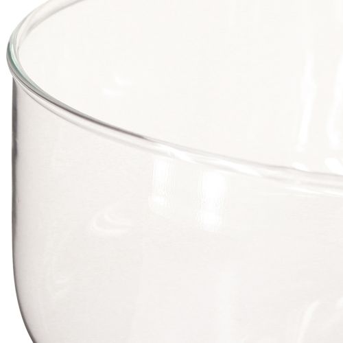 Product Glass bowl for floating candles Bowl with base Ø19cm H14cm