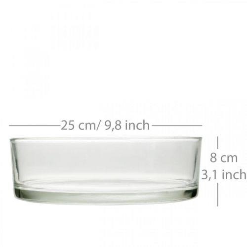Product Glass bowl Ø25cm H8cm