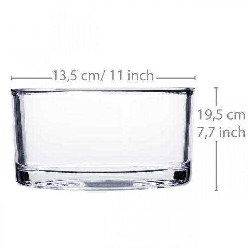 Product Glass bowl bowl glass clear Ø15cm H8cm