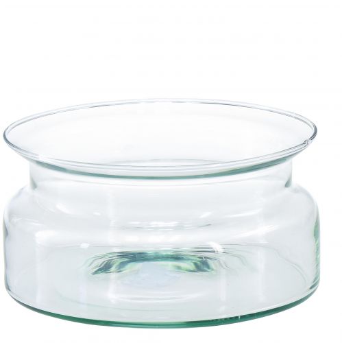 Floristik24 Glass bowl decorative bowl glass swimming bowl Ø16cm H8cm