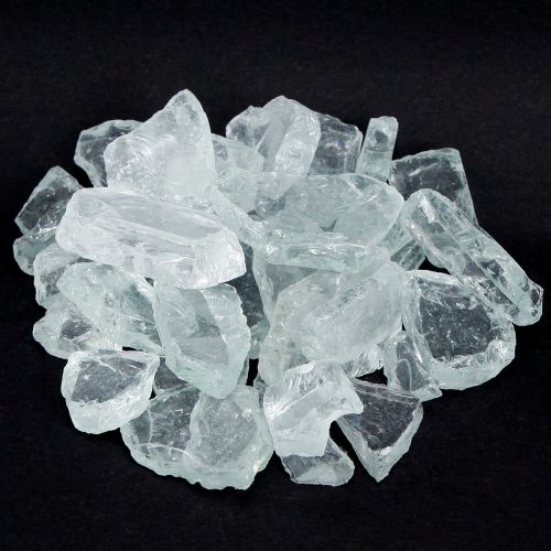 Floristik24 Glass stones 25mm - 35mm natural colors 2kg