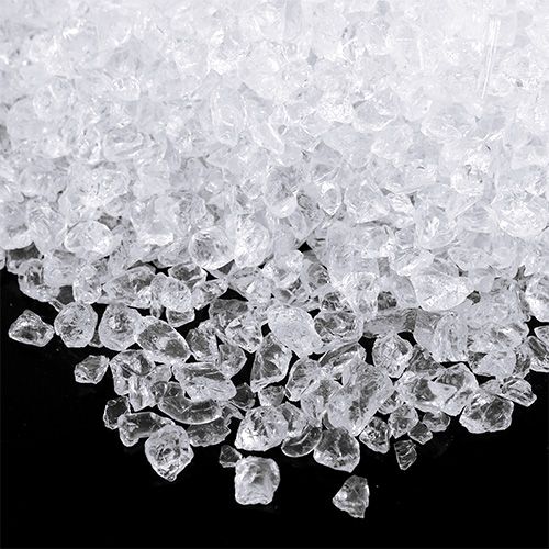 Floristik24 Glass stones 2mm - 4mm natural color 2kg