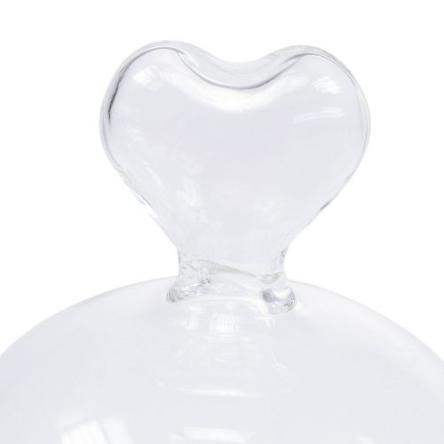 Product Glass plate with bell clear H13.5cm