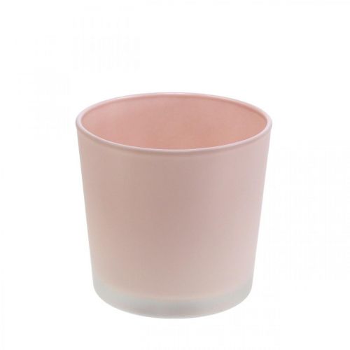 Product Flower pot glass planter pink glass tub Ø11.5cm H11cm