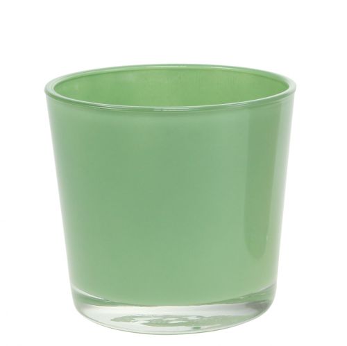 Floristik24 Glass pot Ø10cm H8.5cm mint green