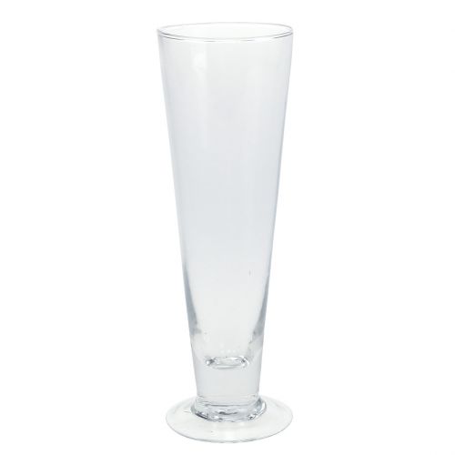 Floristik24 Glass vase Caro Ø6.3cm H20cm clear